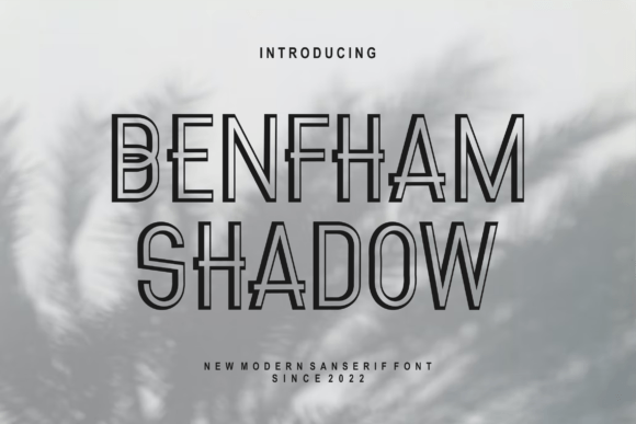 Benfham Shadow Font: A Bold, Polished Sans Serif for Real Business Branding