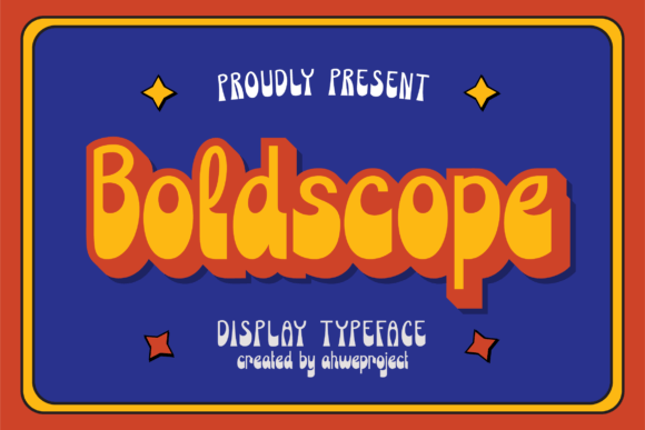 Boldscope: A Retro-Psychedelic Display Font That Anchors Joy