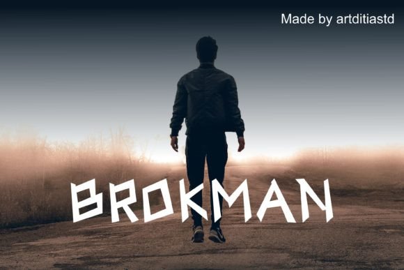 Brokman: A Bold, Authentic Display Font for Real Business Branding