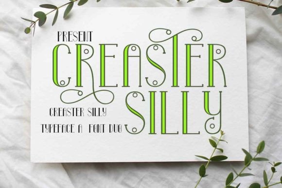 Creaster Silly: A Playful Serif Font That Makes Handmade Goods Shine