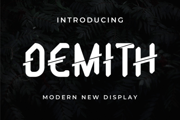 Demith: A Bold Sans Serif Display Font for Editorial Impact
