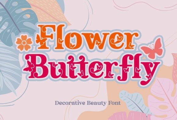 Flower Butterfly: A Playful Decorative Font for Handmade Charm