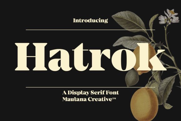 Hatrok: A Bold Serif Font That Elevates Real Small Business Branding