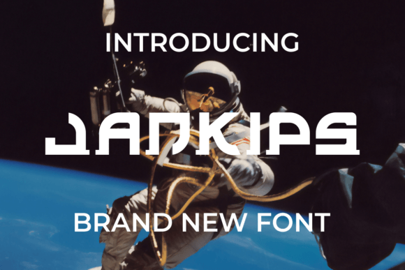 Jankips: A Bold, Modern Display Font for Thoughtful Design