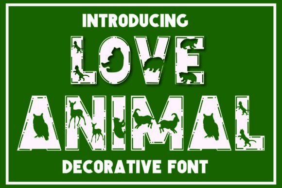 Love Animal: A Playful Decorative Font for Digital Branding