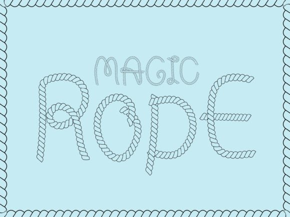 Magic Rope: A Decorative Font That Holds Its Shape