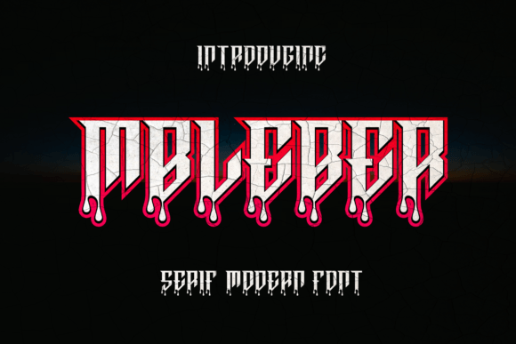 Mbleber: A Bold Blackletter Font for Handmade Brands