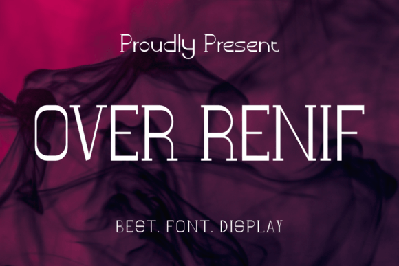 Over Renif: A Bold Modern Serif Font for Digital Branding