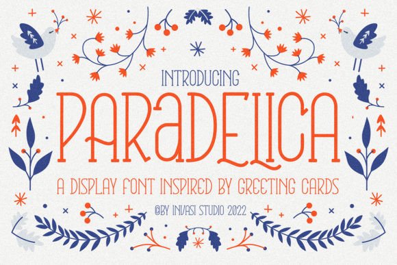 Paradelica: A Festive Serif Font for Real Business Branding