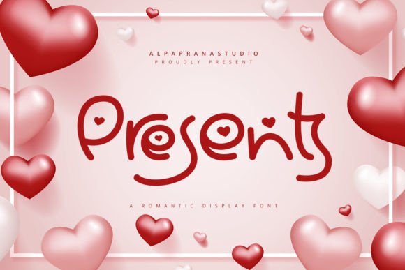 Presents Font: Romantic Decorative Typeface for Handmade Brands