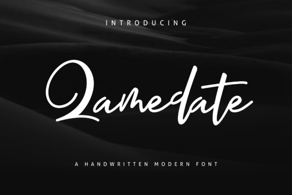 Qamedate: A Bold, Authentic Display Font for Brand Identity