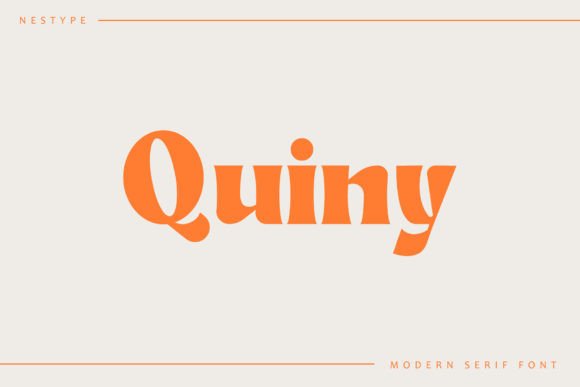 Quiny: A Bold Serif Display Font for Scroll-Stopping Marketing