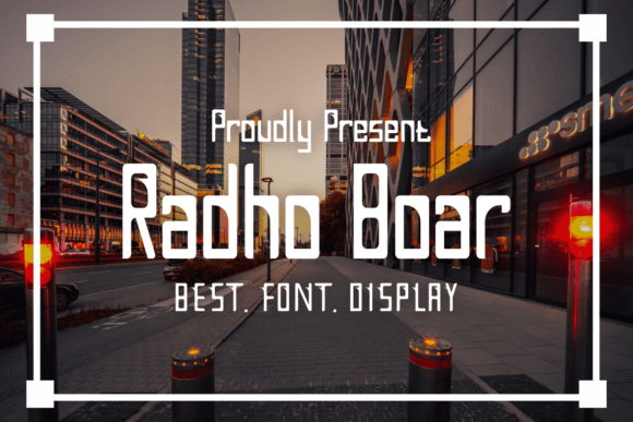 Radho Boar: A Bold Sans Serif Font That Commands Attention Online