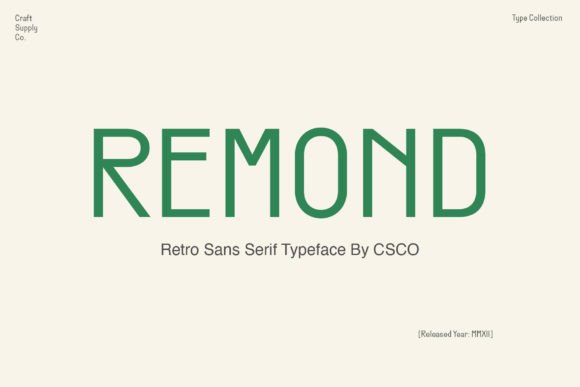 Remond: A Refined Sans Serif for Real Work
