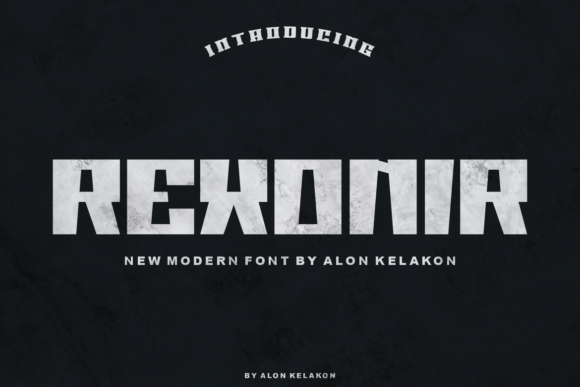 Rexonir: A Modern Sans Serif Display Font for Digital Branding
