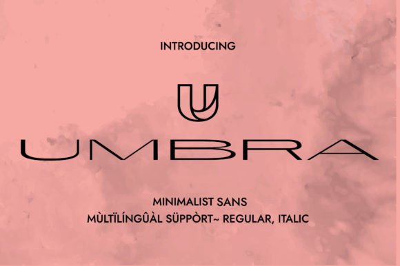 Umbra: A Friendly, Bold Sans Serif for Small Business Branding