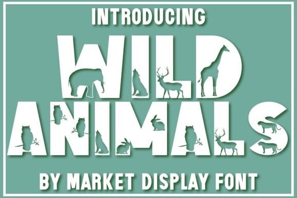 Wild Animals Font: A Playful Decorative Typeface for Joyful Branding