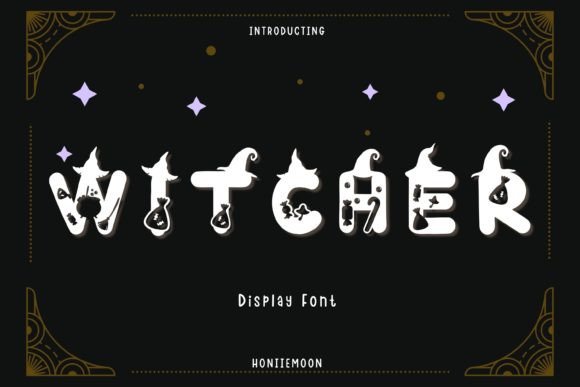 Witcher: A Playful Halloween Font for Handmade Labels & Printables