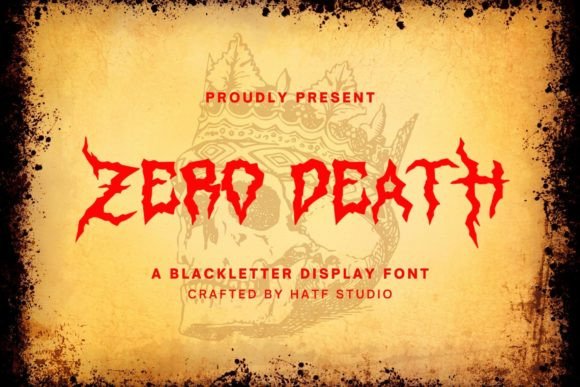 Zero Death: A Bold Blackletter Font That Elevates Your Brand